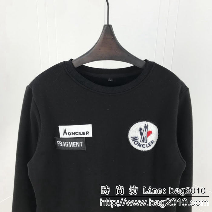 Moncler蒙口 18ss秋冬新款 純棉加絨 套頭衛衣 藤原浩合作系列 高版本男女同款 ydi2349